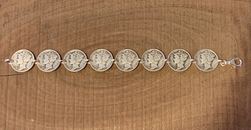Bracciale mercury dime monete - bracciale,