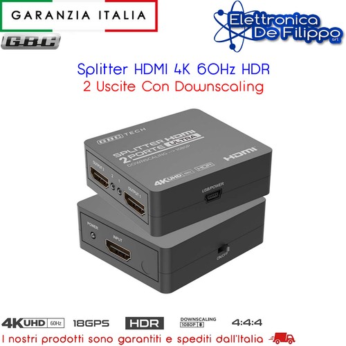 Splitter hdmi 60hz hdr 2 - splitter,