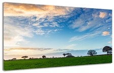 Quadro moderno Prato Verde Paesaggio Relax Natura Arredo Casa Arte Stampa Tela