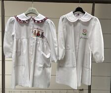 STOCK 2 GREMBIULI ASILO USATI CON RICAMO NOME FRANCESCA