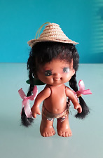 Bambola di gomma, vintage, Made in Hong Kong, altezza 13 cm.