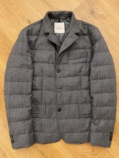 Autentico cappotto uomo Moncler RODIN vero piumino lana con CERTILOGO taglia 5