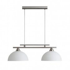 Lampadario a sospensione da soffitto per salone, cucina a 2 coppe in vetro