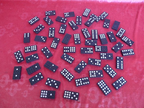 Vecchio domino gioco 55 - vecchio,