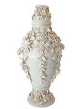 Vaso Con Fiori Rampicanti  - Porcellana Capodimonte -
