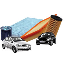 KIT 4 FILTRI TAGLIANDO MERCEDES CLASSE A CLASSE B W169 W245 160 180 200 CDI