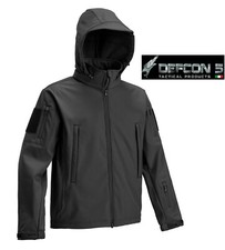 Giacca uomo Outdoor Sportiva tattica Giubbino Softshell Defcon 5 Nero  D5-3430
