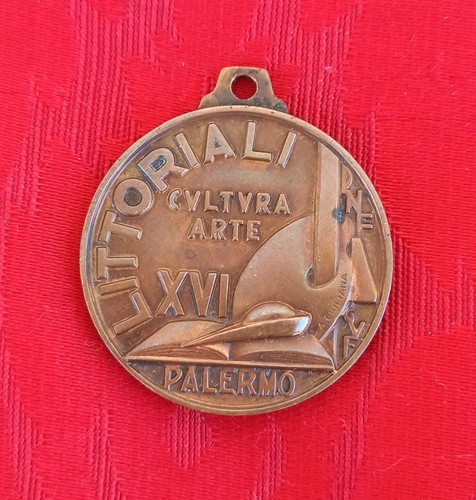Medaglia pnf guf littoriali - medaglia,