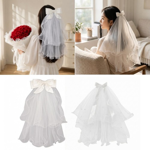 Velo sposa con fermaglio - con,