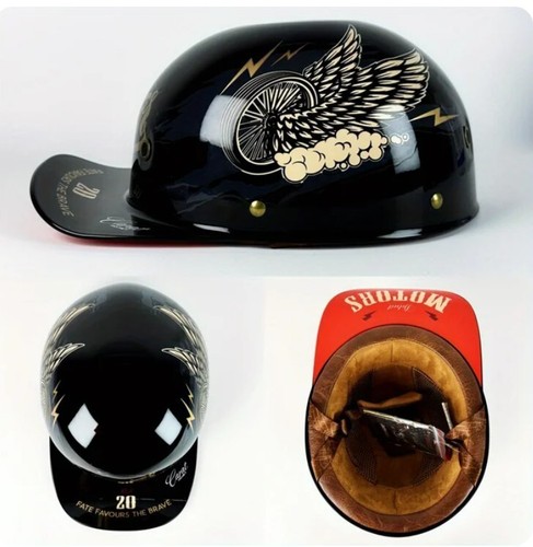 Mezzo casco moto retrò