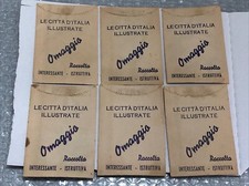 6 BUSTINE SIGILLATE DI FIGURINE LE CITTÀ D’ITALIA ILLUSTRATE