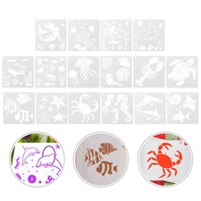 16 Pcs Stencil Da Parete Per