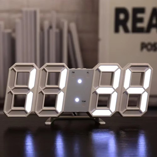 Led orologio digitale - 3d,