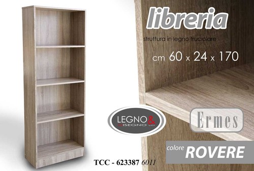 Libreria scaffale legno - legno, design