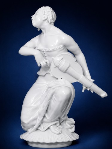 Figurina meissen ragazza - meissen, con