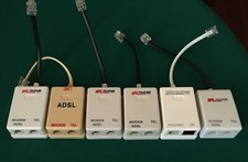 6 FILTRI ADSL RJ11 "PLUS" CON USCITA TELEFONICA TELECOM LOTTO