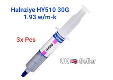 3x Halnziye HY510 Tubo 30g Pasta Grasso Termico 1.93 W/m-k LED CPU GPU XBOX PS3