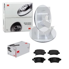 NK DISCHI FRENO 264 mm + PASTIGLIE POSTERIORI adatti per OPEL MERIVA A + COMBO