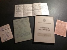 Libretto Paga E Altri Documenti Regno d'Italia Personali Antichi 