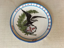 S.G.C. SAMPIERDARENESE CALCIO PIATTO CELEBRATIVO 90 ANNI 1891 - 1981 CON STEMMA 