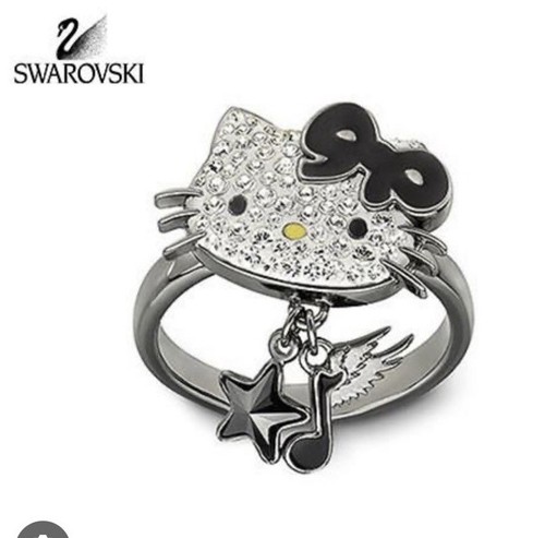 Anello hello kitty - anello, swarovski