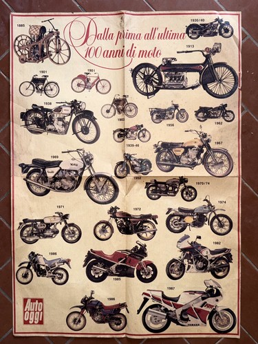 Moto poster 100 anni - poster,