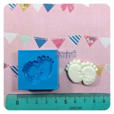 Stampo in silicone piedini neonato, stampo nascita, stampi battesimo, bomboniere