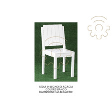 Sedia in legno di acacia cm 46