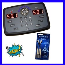 Dart Scorer Darts Pro Darts Scoreboard elettronico e set freccette Hyperflight