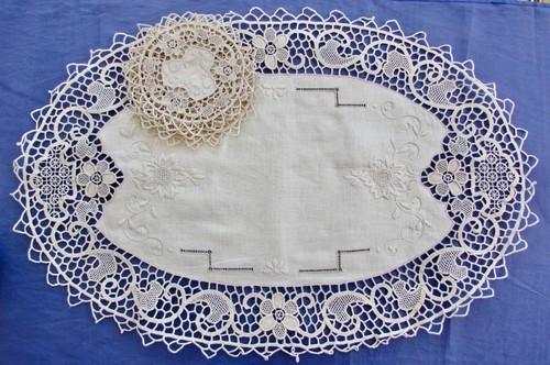 Set lino vintage - , centrotavola