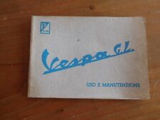 PIAGGIO LIBRETTO ACCESSORIO REGALO NATALE VESPA 150 GL LOGO USO E MANUTENZIONE