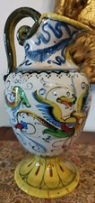 ?ANTICA MAIOLICA ARTE CANTAGALLI CERAMICA LUSTRO GROTTESCA FIRENZE TOSCANA ART
