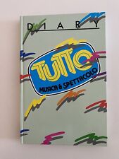 TUTTO MUSICA &  SPETTACOLO Diario Vintage diario scuola Mai Usato