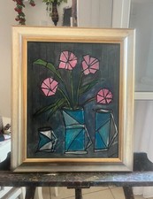 Quadro moderno dipinto a mano Geometrie in Fiore