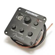 Fishman Fender ISYS Preamp EQ Tuner Piezo Pickup Beat Set per chitarra acustica