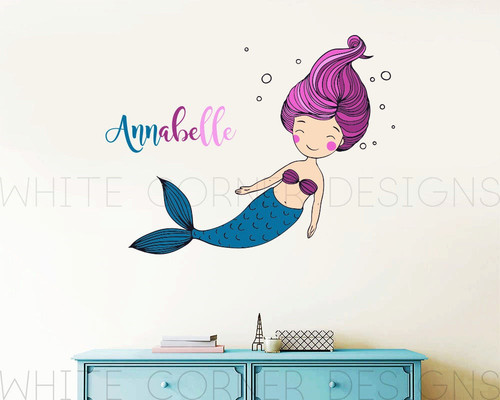 Adesivo murale sirena