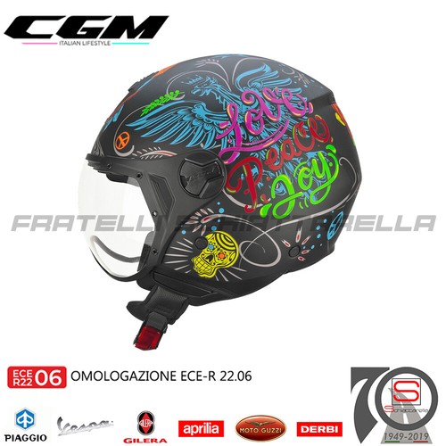 Casco demi jet moto cgm - cgm, 167a