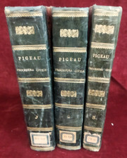 PROCEDURA CIVILE TRIBUNALI DI FRANCIA di PIGEAU - 3 volumi - NAPOLI 1837/39/40