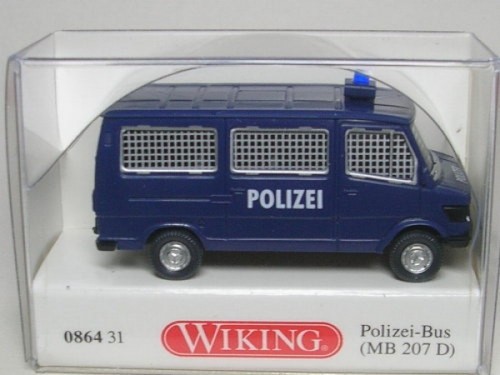 Mercedes 207 bus polizia - mercedes, d