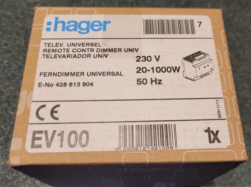 Hager 100 dimmer - ev, remoto
