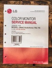 LG StudioWorks 77M 77S Monitor Manuale di servizio *Originale*