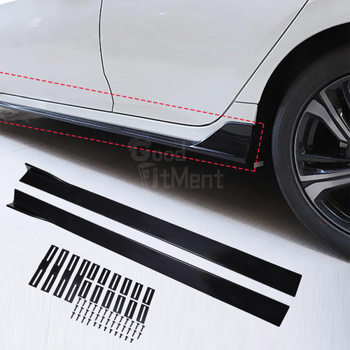 Minigonne laterali nere - 78,7",