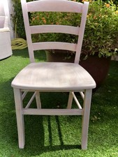 2 Sedie Legno Shabby Chic