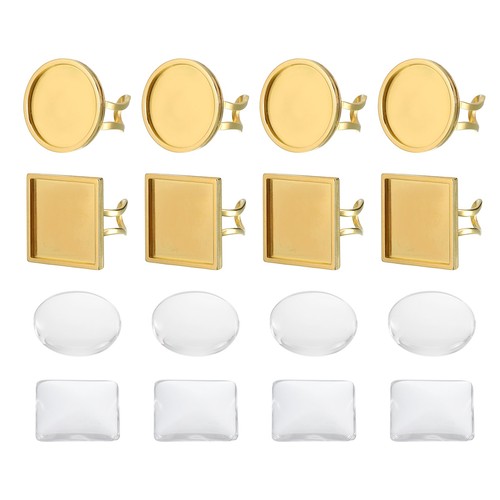 8pcs metal ring - metal, for