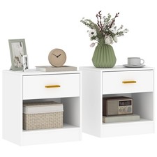 HOMCOM Set 2 Comodini Moderni