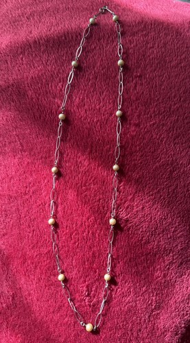 Collana argento 800 - collana, perle