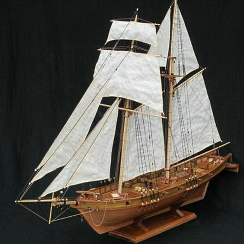 Barca vela legno fatta a - vela, in