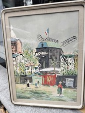 Maurice Utrillo Vecchia Serigrafia Colorata Moulin Rouge