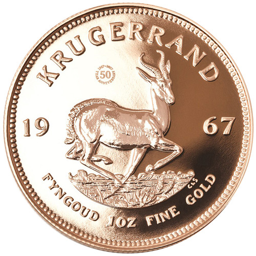Moneta oro anni krugerrand - moneta, 50
