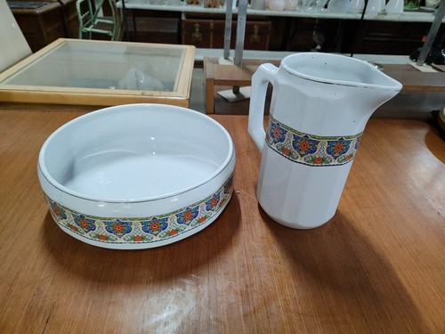 Brocca con catino ceramica - brocca,